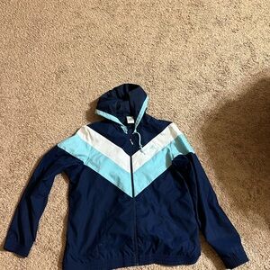 Adidas Navy and Teal Jacket